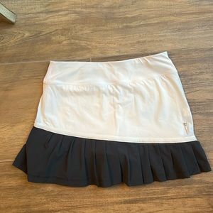 Flirtee Black and White Golf Skirt